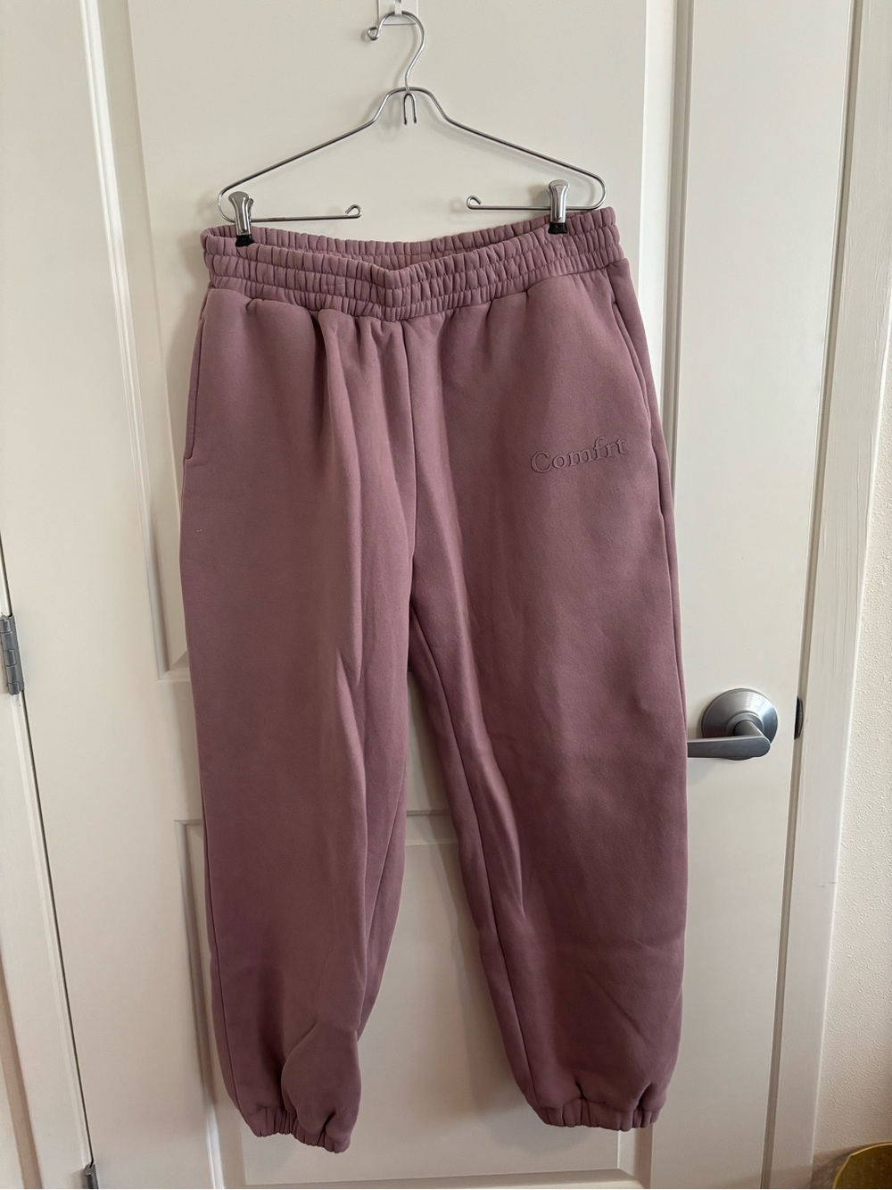 Comfrt Logo Mauve Jogger Sweatpants